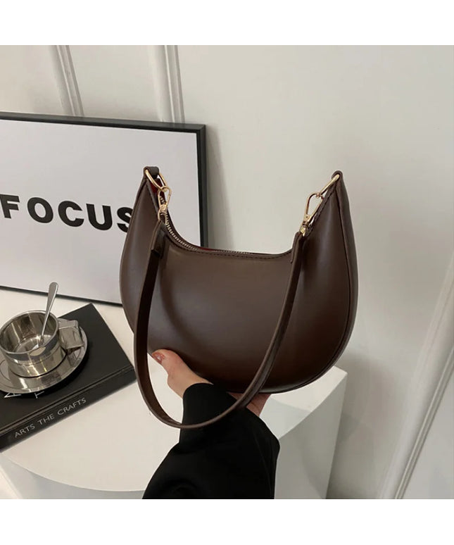 New Fashionable High-end Moon-shaped Baseball Bag Showing Luxury Women's Single Shoulder Bag Elegant lady Handbags bolso mujer