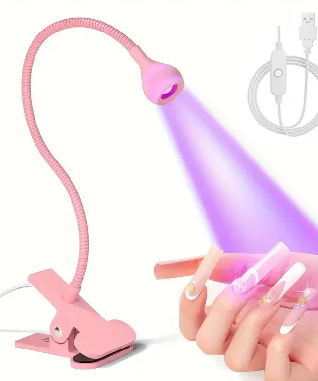 Nail Dryer Light UV Nail lamp 395nm Wavelength Clip-on Desk Mini USB For Gel Nails ongle Manicure Salon Tools