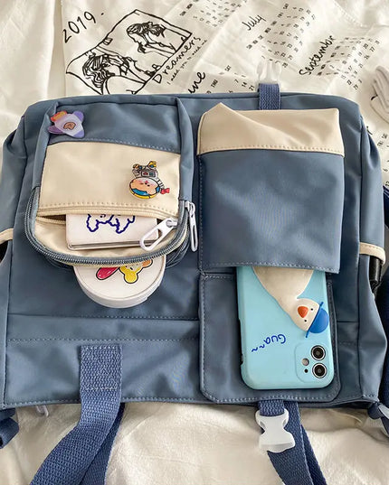 Waterproof Canvas Women Handbags Shoulder Bag Nylon Ladies Messenger Bag Oxford Crossbody Bags Tote Book Bags for Girls Satchels