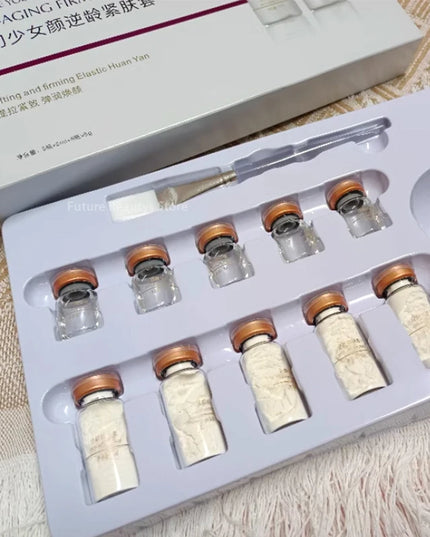 Korea DIY Miracle Face Mask Peptide Hyaluronic Acid Essence Kit Repair Face Lifting Firming Brightening Fine Lines Skin Care