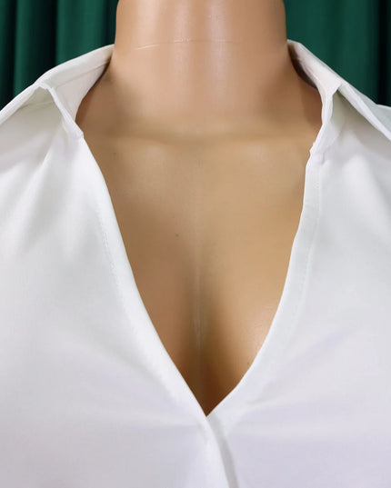 Elegant Office Dresses for Women Pleated Deep V Neck Full Sleeve Belt Waisted Ankle Length African Business Work Wear Dress New