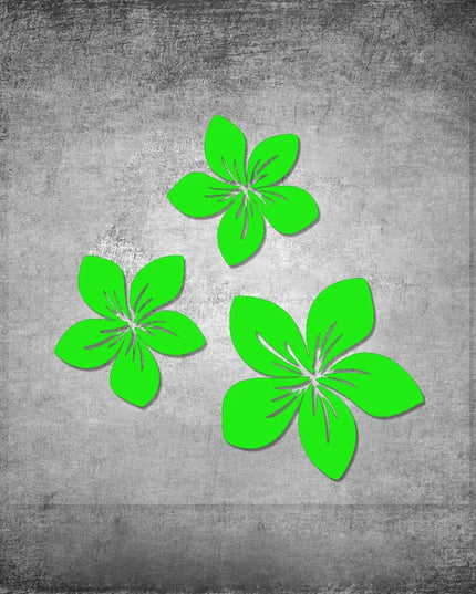 3pcs Various Colors Pretty Flower Graphics Car Stickers for Rear Window Cover Scratches on Auto Bumper Body Helmet Blossom Decal