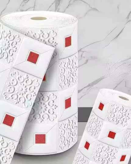 70cmx2m Meter Foam 3D Wall Stickers Self Adhesive Panel Home Decor Living Room Bedroom House Decoration Bathroom Brick Wallpaper