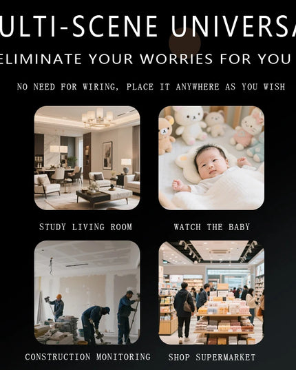 5MP WiFi Camera Indoor Built in Battery Security Protection Mini Camera IR Night Vision Smart Portable CCTV Video Surveillance