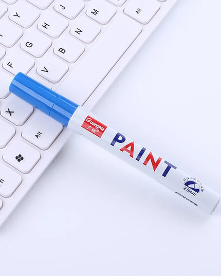 Car Paint Pen Waterproof Car Wheel Tire Oily Painting Mark Pen Auto Rubber Tyre Tread CD Metal Permanent Paint Marker