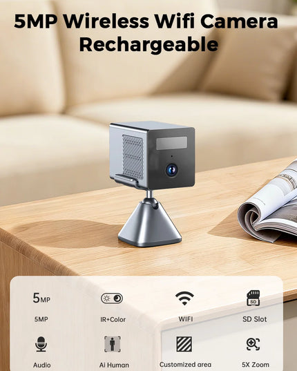 O-KAM pro 5MP IP WiFi Wireless Baby Monitor Camera AI Tracking Mini Indoor CCTV Security Video Surveillance