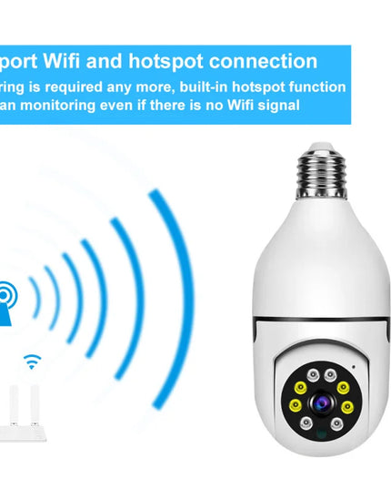 2.4G E27 Bulb Wifi Camera For Home Security Video Surveillance Camera 360° Wireless HD Night Version Cam Baby Monitor Smart Home