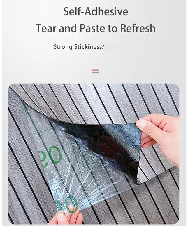 1 Roll of Self-Adhesive Grille 3D Stereo Concave and Convex Wall Panels Living Room Background Wall Decorative Wall Stickers Wallpaper