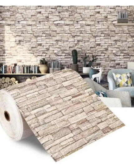 70cmx2m Meter Foam 3D Wall Stickers Self Adhesive Panel Home Decor Living Room Bedroom House Decoration Bathroom Brick Wallpaper