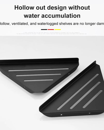 Bathroom Shelf Corner Shower Shelf No Drilling 304 Stainless Steel Corner Organizer Storage Heavy-Duty Hollow Shampoo Rack