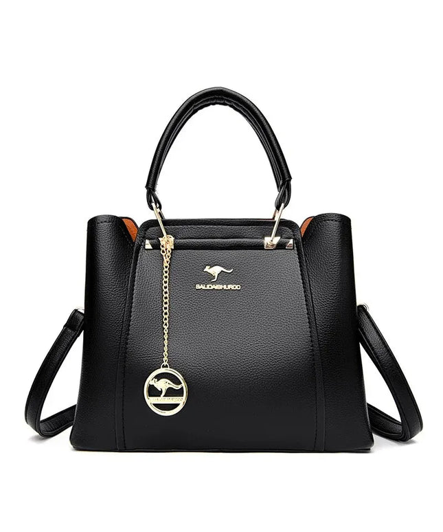 Fashion Women Soft PU Leather Handle Handbag Designer Shoulder Crossbody Bag Ladies Large Capacity Shopping Messenger Tote Bag