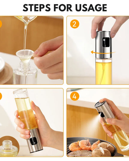 Glass Oil Sprayer for Cooking Olive Spray Mister for Salad BBQ Kitchen Baking Empty Vinegar Bottle