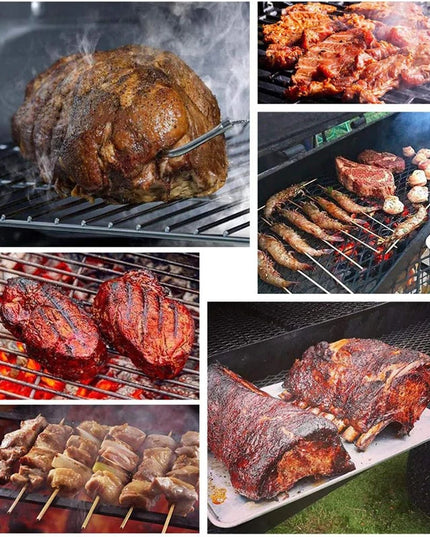 Stainless Steel Smoker Box for Wood Chips BBQ Grilling Apple Wood Chips Box on Gas Grill or Charcoal Grills Barbecue Accessories