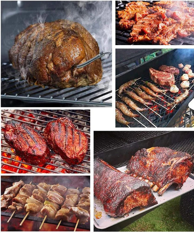 Stainless Steel Smoker Box for Wood Chips BBQ Grilling Apple Wood Chips Box on Gas Grill or Charcoal Grills Barbecue Accessories