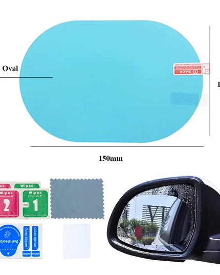 2/4pcs Car Rearview Mirror Sticker Side Window Rainproof Clear Film Anti Fog Window Mirror Film Protective for Car Accessories