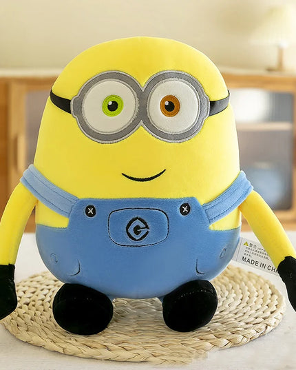 Minions Movie Periphery Yellow Plush Bob Plush Stuart Stuffed Toys In Jeans Soft Dolls Pillow Decoration Children Birthday Gift