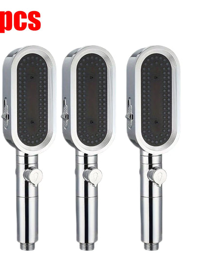 3 Modes Powerful Shower Head Anti-clogging and Easy To Clean Anti Anti-limescale Shower Head Handheld Flexible Bath  Shower Head