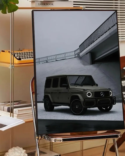 1PC Black And White Luxury Car Art Poster Poster Paper Print Home Living Room Bedroom Entrance Bar Cafe Art Painting Decoration