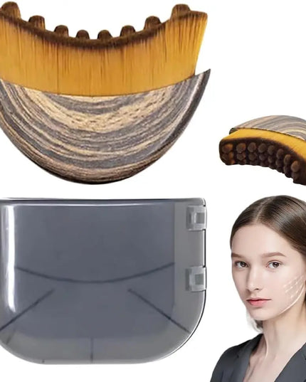 2Pcs Set Multi-function Lymphatic Contour Face Brush & DRS 540 Derma Roller Skin Nursing Roller Wrinkle Exfoliating Repair Tools