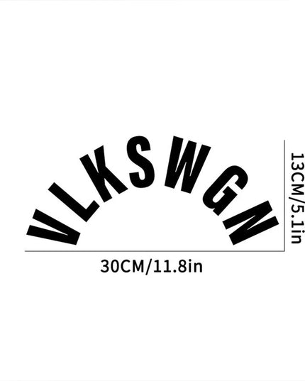 VLKSWGN Rear Wiper Window Car Stickers Vinyl Text Style Decorative Decals Car Styling for Truck Motorbike Helmet Decoration