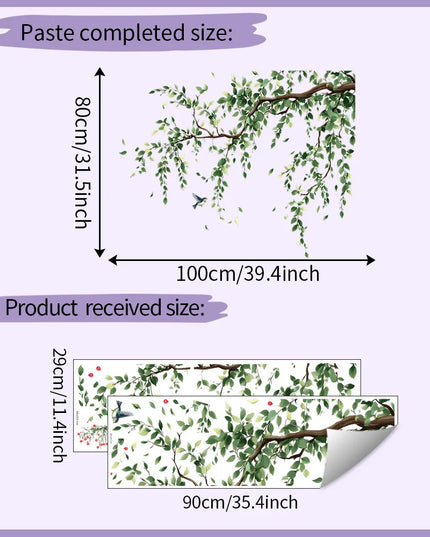 Creative Tree Wall Stickers Living Room Decoration Bedroom Home Decor Art Removable Decals for Background Decorative Posters