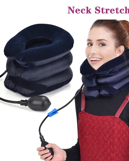 Neck Stretcher Inflatable Air Neck Traction Apparatus Device Soft Neck Cervical Collar Pillow Health Care Cervical Support Pillo