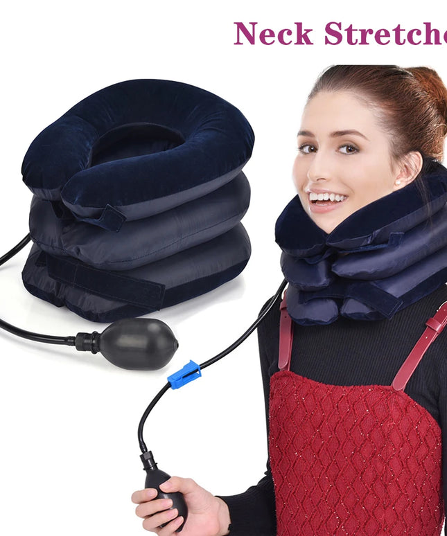 Neck Stretcher Inflatable Air Neck Traction Apparatus Device Soft Neck Cervical Collar Pillow Health Care Cervical Support Pillo