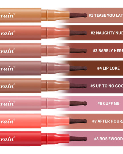 8 Colors Lip Lingerie Long Lasting Waterproof Lip Liner Stain Transfer Proof Smudge Resistant Color No Bleed Formula  Cosmetics