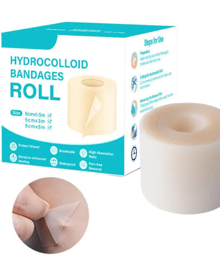 1 Roll Hydrocolloid Roll Invisible Hydrocolloid Dressing With Self-Adhesive Bed Sore Bandages For Wound Care Hydrocolloid Patch