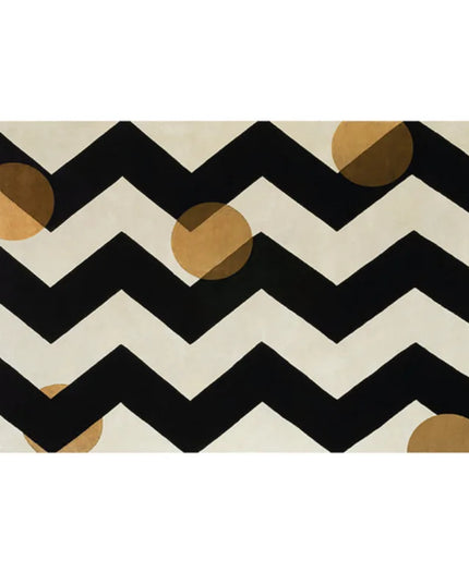 French Retro Bedroom Decor Stripe Carpet Minimalist Carpets for Living Room Home Art Plush Floor Mat Large Area Thickened Rug