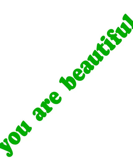 The Text Car Stickers You Are Beautiful Interior Decoration Rear View Mirror Fashion Stickers Creative Sport PVC Vinyl Decals