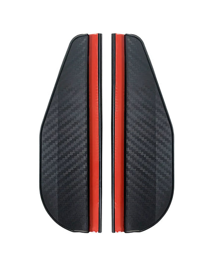 2PCS Carbon Fiber Sun Visor Shade Cover Car Rearview Mirror Rain Eyebrow Protector Clear Vision for Rain Car Mirror Accessories