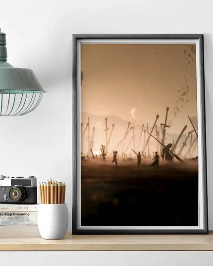 1pc Game Clair O-Obscur E-Expedition 33 Poster Self-adhesive Art Waterproof Paper Sticker Coffee House Bar Room Wall Decor