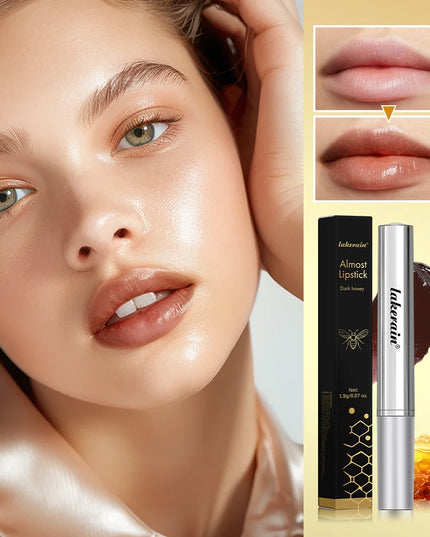 Honey Lipstick Tinted Lip Balm Sheer Lightweight Lip Stain for All Skin Moisturizing Nourishing Lipstick Pack of Black & Pink