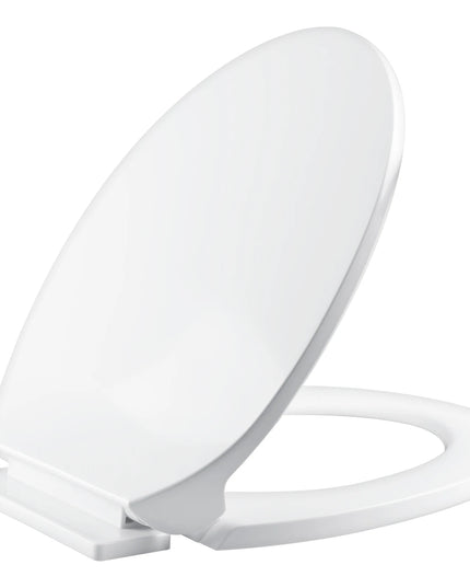 Slow Close O-Shape Toilet Seat Quiet Lid Durable Anti-Bacterial Simple Top Fixing Removable Universal Bathroom Accessories