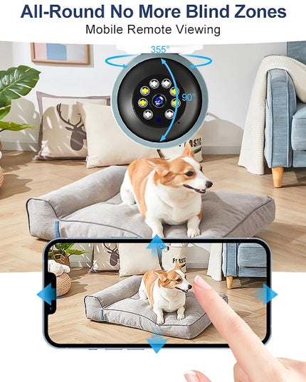 2MP Wireless Mini WiFi IP Camera For Home Surveillance Camera Auto Tracking Indoor Wireless Security CCTV Camera Baby Monitor