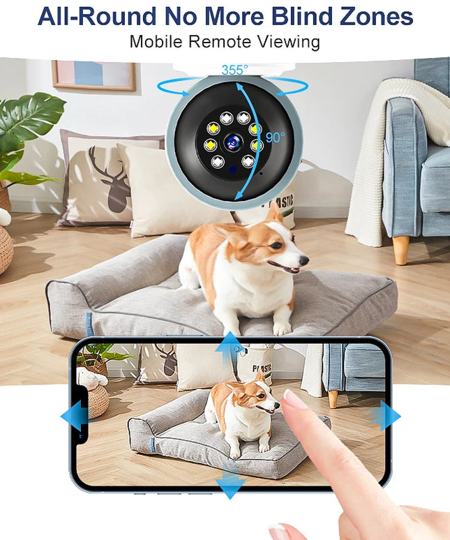 2MP Wireless Mini WiFi IP Camera For Home Surveillance Camera Auto Tracking Indoor Wireless Security CCTV Camera Baby Monitor