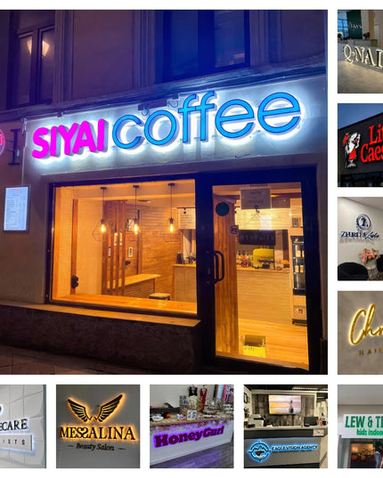 Custom Metal illuminated Backlit Signs 3D Letters For Business Logo Salon Storefront Reception Office Outdoor Decor Dropshipping