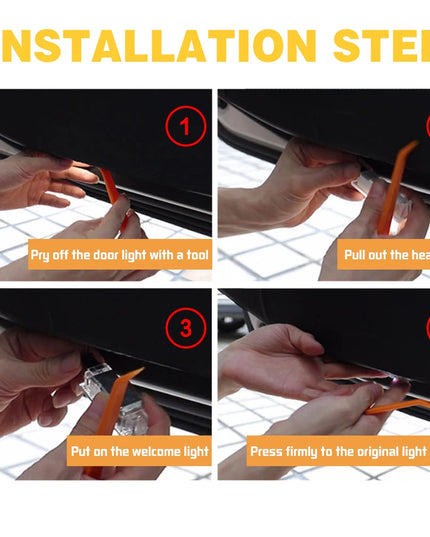 LED Car Door Projector Ghost Shadow Welcome Light Accessories For AUDI A1 A3 8P 8L 8Y A4 A5 A6 A7 A8 Q3 8U Q5 Q7 Q8 TT Sportback