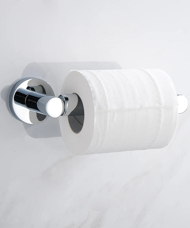 Toilet Paper Holder Stainless Steel Toilet Paper Roll Holder Shelf Wall Mounted Towel Holder Tissue Stand for Kitchen Bathroom
