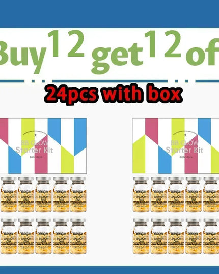 Stayve 8ml Salmon DNA Golden Ampoule Serum Kit Natural Ingredients, Moisturizing, Tender, Lifting, Firming Facial Care Skin