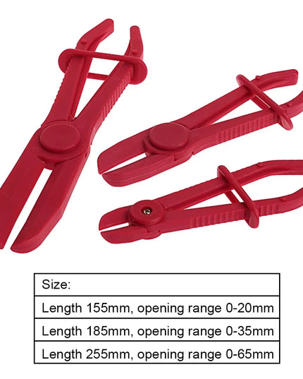 3Pcs/Set Hose Tube Clampc Pliers Tool Brake Fuel Water Line Clamp Pliers for Car Repair Hose Clamp Removal Hand Tool