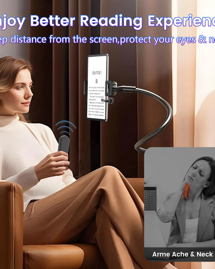 Page Turner for Kindle Paperwhite Kobo eReader Automatic Page Flipping Phone Camera Video Record Page Turner Remote Control