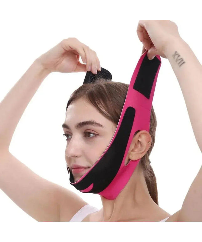 Elastic Face Slimming Bandage V Line Face Shaper Women Chin Cheek Lift Up Belt Facial Massage Strap Face Skin Care Beauty Tools