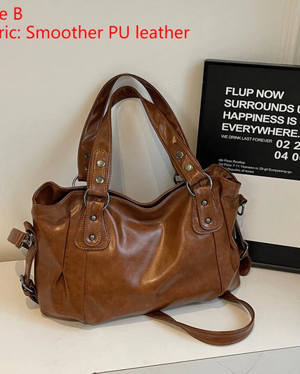 Soft Interior Compartment Shoulder Bags 2025 High Quality Contrasting Colors Bags for Women Fashion Zipper Pu Women's Handbags