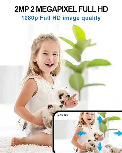 2MP Wireless Mini WiFi IP Camera For Home Surveillance Camera Auto Tracking Indoor Wireless Security CCTV Camera Baby Monitor