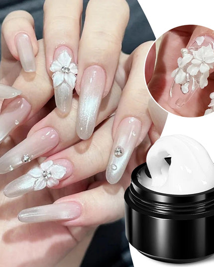 BORN PRETTY 15ml Clear Non Stick Hand Extension Gel 3D Shaping Sculpting Carving Nail Art Solid Hard Gel for Fake Nail