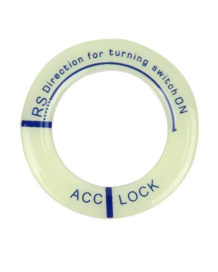 Night Luminous Car Ignition Key Ring Stickers Auto Motorcycle 3D Decals Decoration Key Fluorescent Circle