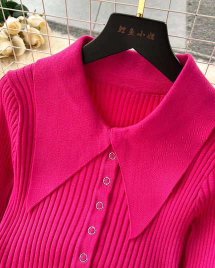 YuooMuoo Women Dress 2025 Autumn Winter Elegant Fur Long Sleeve Knitted Sweater Dress Chic Lady Wrap Hips Bodycon Long Vestidos