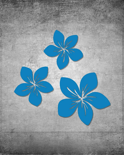 3pcs Various Colors Pretty Flower Graphics Car Stickers for Rear Window Cover Scratches on Auto Bumper Body Helmet Blossom Decal